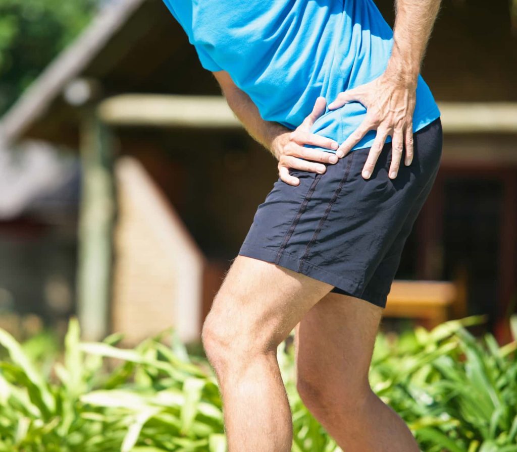 the man felt a pain in the hip . Let's look at hip replacement success stories