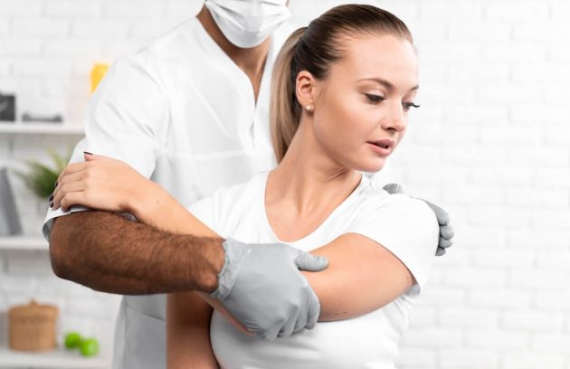 bicep tendon tear at shoulder surgery recovery time